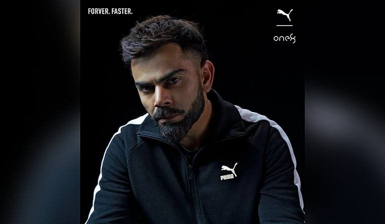 Virat Kohli, founder of ONE8 — Puma × ONE8 campaign